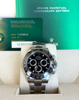 Rolex Daytona Black Dial on Oyster 116500LN Card 2023