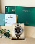 Rolex Datejust 31 Black Diamond Dial on Jubilee 178384 Card 2019