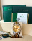Rolex Datejust 36 Champagne Diamond Dial on Jubilee 126283 Card 2020
