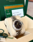 Rolex Datejust 31 Black Diamond Dial on Jubilee 178384 Card 2019