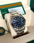 Rolex SkyDweller Blue Dial on Oyster 326934 Card 2020