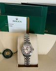 Rolex Datejust Lady Pink Mother-Of-Pearl Roman Dial on Jubilee 179384 Card 2015