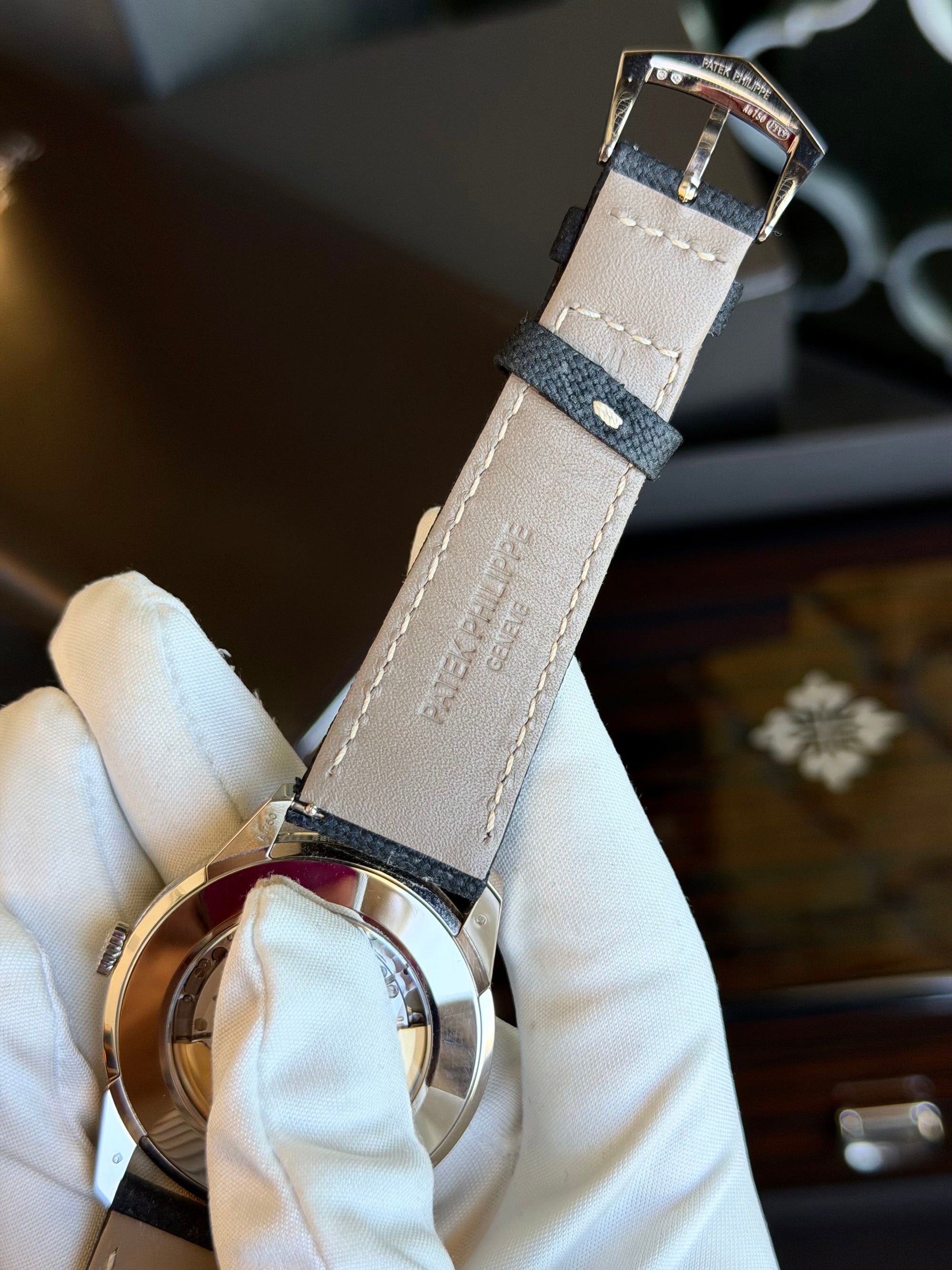 Patek Philippe Calatrava Self-Winding Charcoal Grey Dial on Strap 5226G-001 Complete 2023