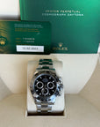 Rolex Daytona Black Dial on Oyster 116500LN Card 2023