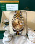 Rolex Datejust 36 Champagne Diamond Dial on Jubilee 126283 Card 2020