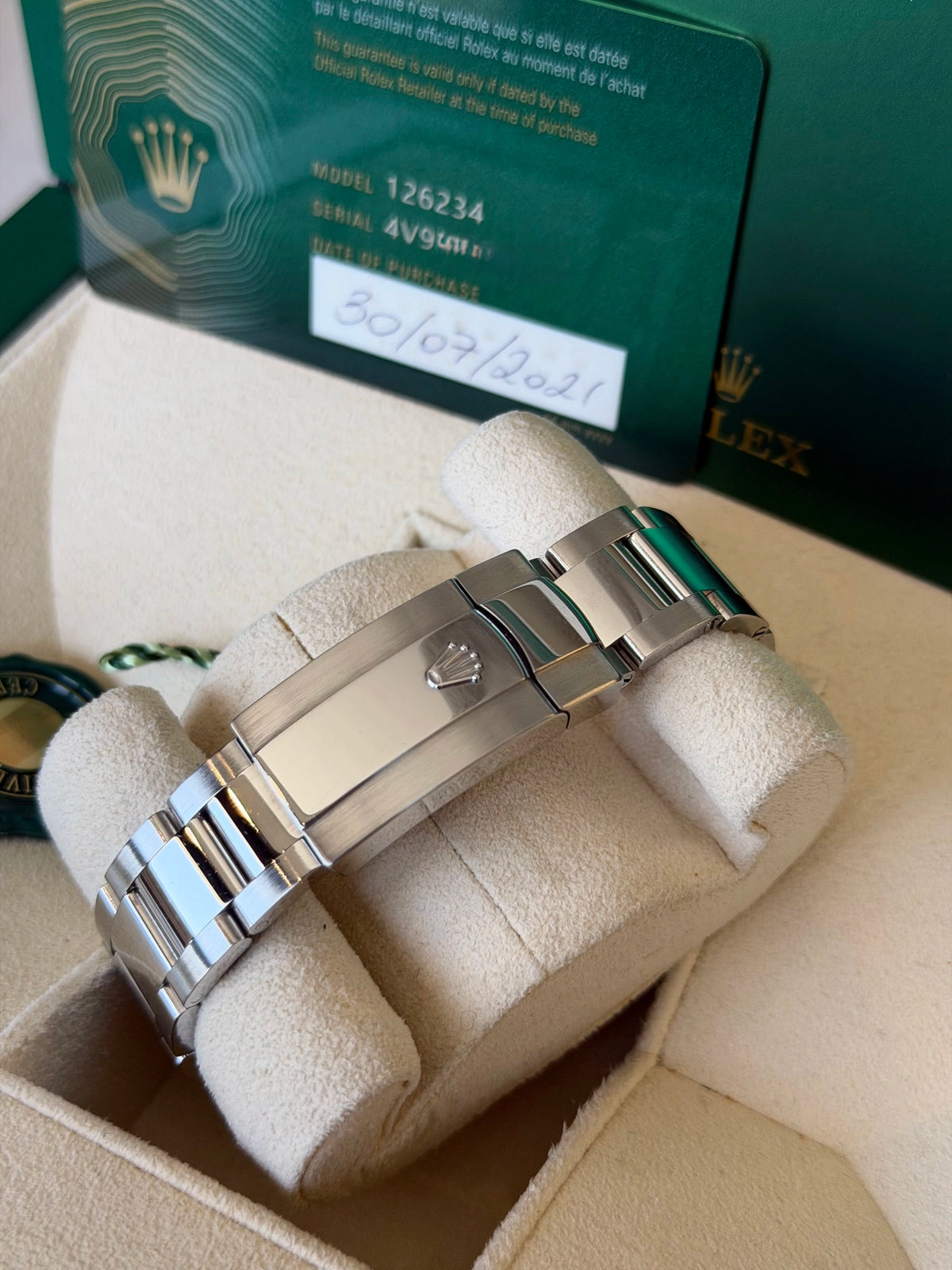 Rolex Datejust 36 Slate Roman Dial on Oyster 126234 Card 2021