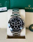 Rolex Daytona Black Dial on Oyster 116500LN Card 2023