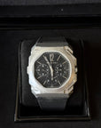 Bvlgari Octo Finissimo Black Dial on Textile 103371 Complete