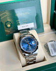 Rolex Datejust 41 Blue Roman Dial on Oyster 126300 Complete 2026