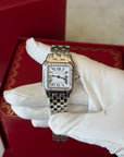 Cartier Panthere de Cartier Medium Silver Dial on Bracelet W4PN0018 Complete Open Date