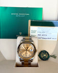 Rolex Datejust II Champagne Diamond Dial on Oyster 116333 Card 2010