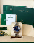 Rolex Datejust 31 Blue Diamond Dial on Jubilee 178344 Card 2016