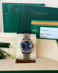 Rolex Datejust 31 Blue Diamond Dial on Jubilee 178344 Card 2016