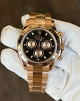 Rolex Daytona Black Index Dial on Oysterlock 116505 Card 2013
