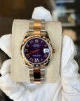 Rolex Datejust 31 Purple Roman Dial on Oyster 178341 Complete 2017