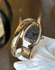 Bvlgari Serpenti Tubogas Gray Dial on Spiral Bracelet 102681 Complete
