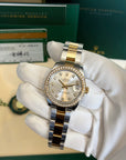 Rolex Datejust 31 Silver Diamond Dial on Oyster 178383 Complete 2018