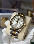 Rolex Datejust Silver Roman VI/IX Diamond Dial on Oyster 126233 Card 2020