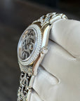 Rolex Datejust Pearlmaster 34 Rhodium Diamond Dial on Oyster 81339 Complete 2019
