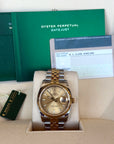 Rolex Datejust 36 Champagne Stick Dial on Jubilee 116233 Card Open Date