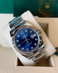 Rolex Datejust 41 Blue Diamond Dial on Oyster 126334 Complete 2024