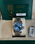 Rolex Datejust 41 Blue Roman Dial on Oyster 126300 Complete 2026