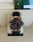 Rolex SkyDweller Chocolate Dial on Oysterflex 326235 Complete 2023