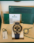 Rolex Daytona Champagne And Index Dial on Oysterflex 116518LN Complete 2018