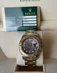 Rolex Yacht Master Dark Mother Of Pearl Dial on Oyster 16623 Card 2009