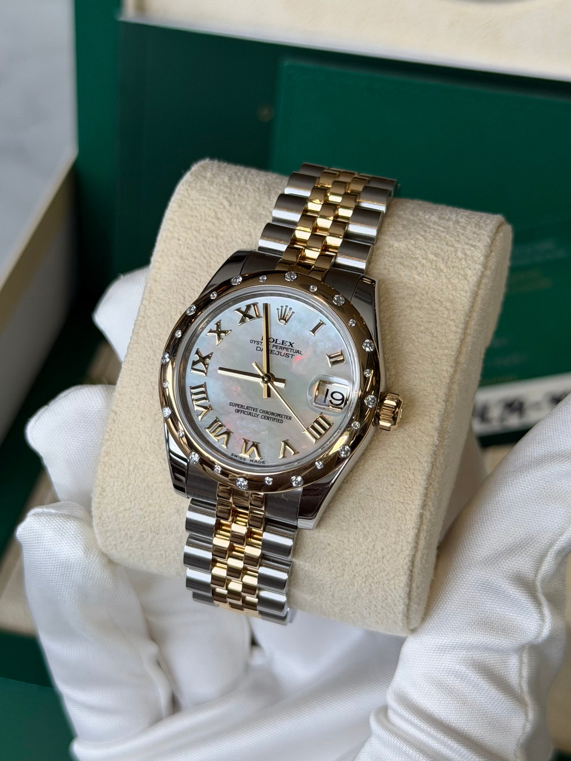 Rolex Datejust 31 Mother of Pearl Roman Dial on Jubilee 178343 Complete 2021