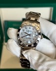 Rolex Datejust Pearlmaster 34 White Mother-Of-Pearl Diamond Dial on Pearlmaster 81319
