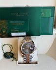 Rolex Datejust 41 Slate Gray Green Roman Dial on Jubilee 126331 Card 2024
