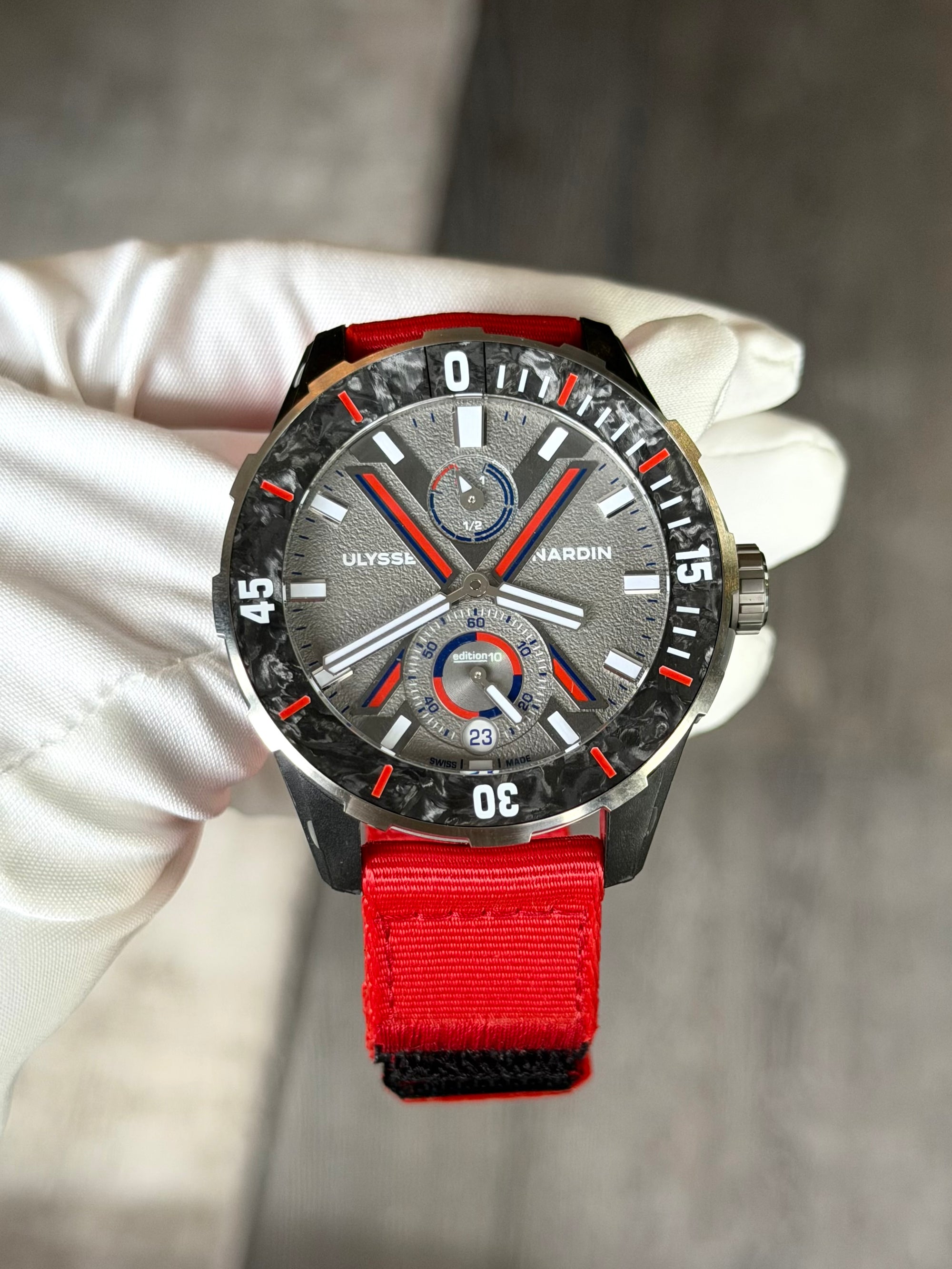 Ulysse Nardin Diver NET Vendée Globe Gray Dial on Cloth 1183-170LE-2A-VG Complete 2025