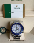 Rolex Yacht-Master II Matt White Dial on Oyster 116680 Card 2017