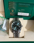 Rolex Datejust 36 Mint Green Index Dial on Jubilee 126234 Complete 2023