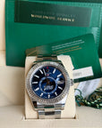 Rolex SkyDweller Blue Dial on Oyster 326934 Complete 2021
