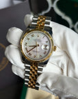 Rolex Datejust 36 Mother of Pearl Roman Dial on Jubilee 116233 Card 2008