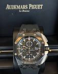 Audemars Piguet Royal Oak Offshore Selfwinding Chronograph Black Dial on Rubber Strap 26400AU.OO.A002CA.01.A Complete 2012