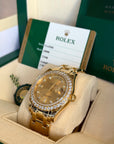 Rolex Pearlmaster Masterpiece Champagne Diamond Dial on Oyster 18948 Card 2015