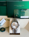 Rolex Datejust 36 Silver Diamond Roman Vi And Ix Dial on Jubilee 126234 Card 2024