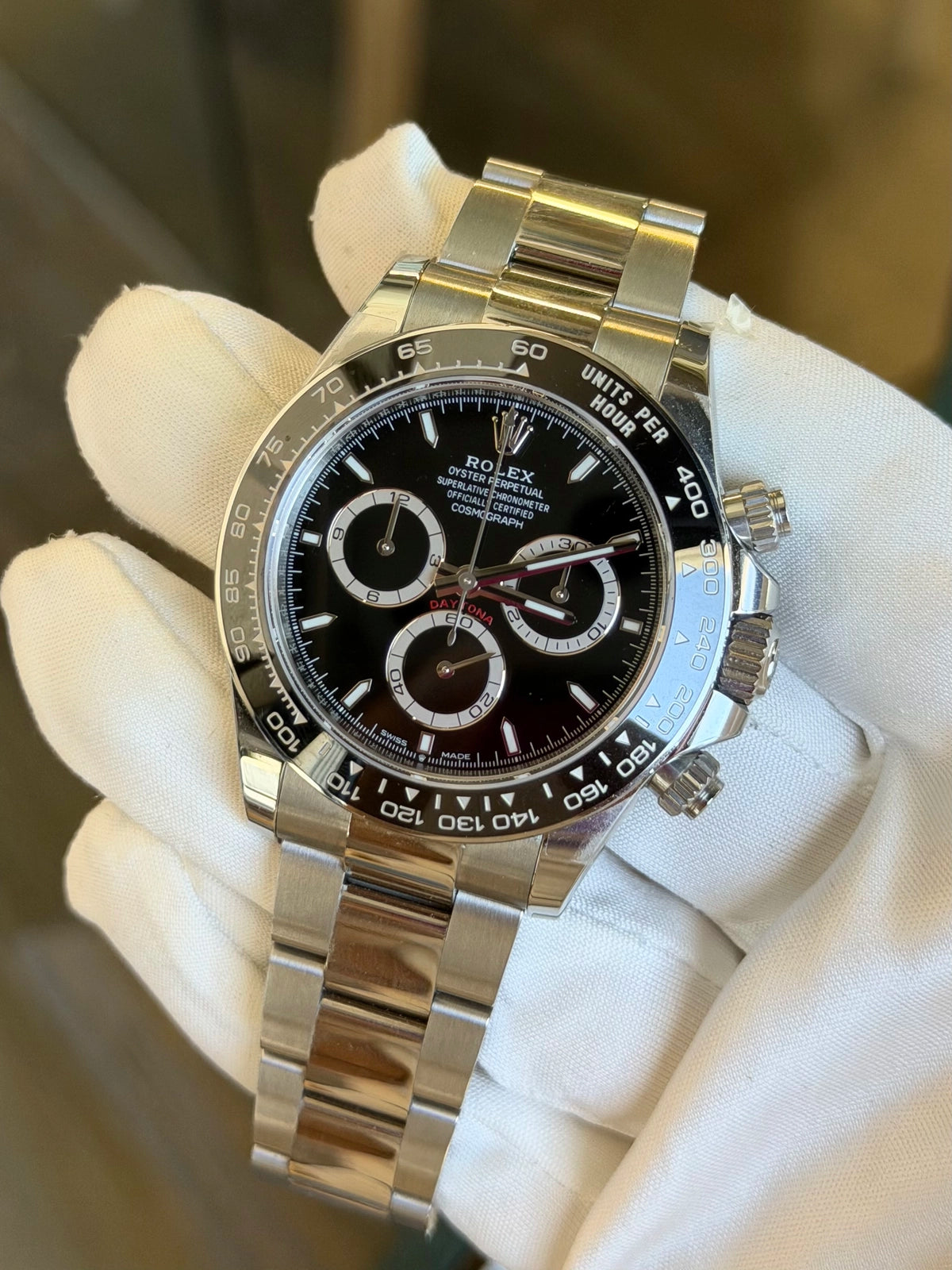 Rolex Daytona White Index Dial on Oyster 126500LN Complete 2026