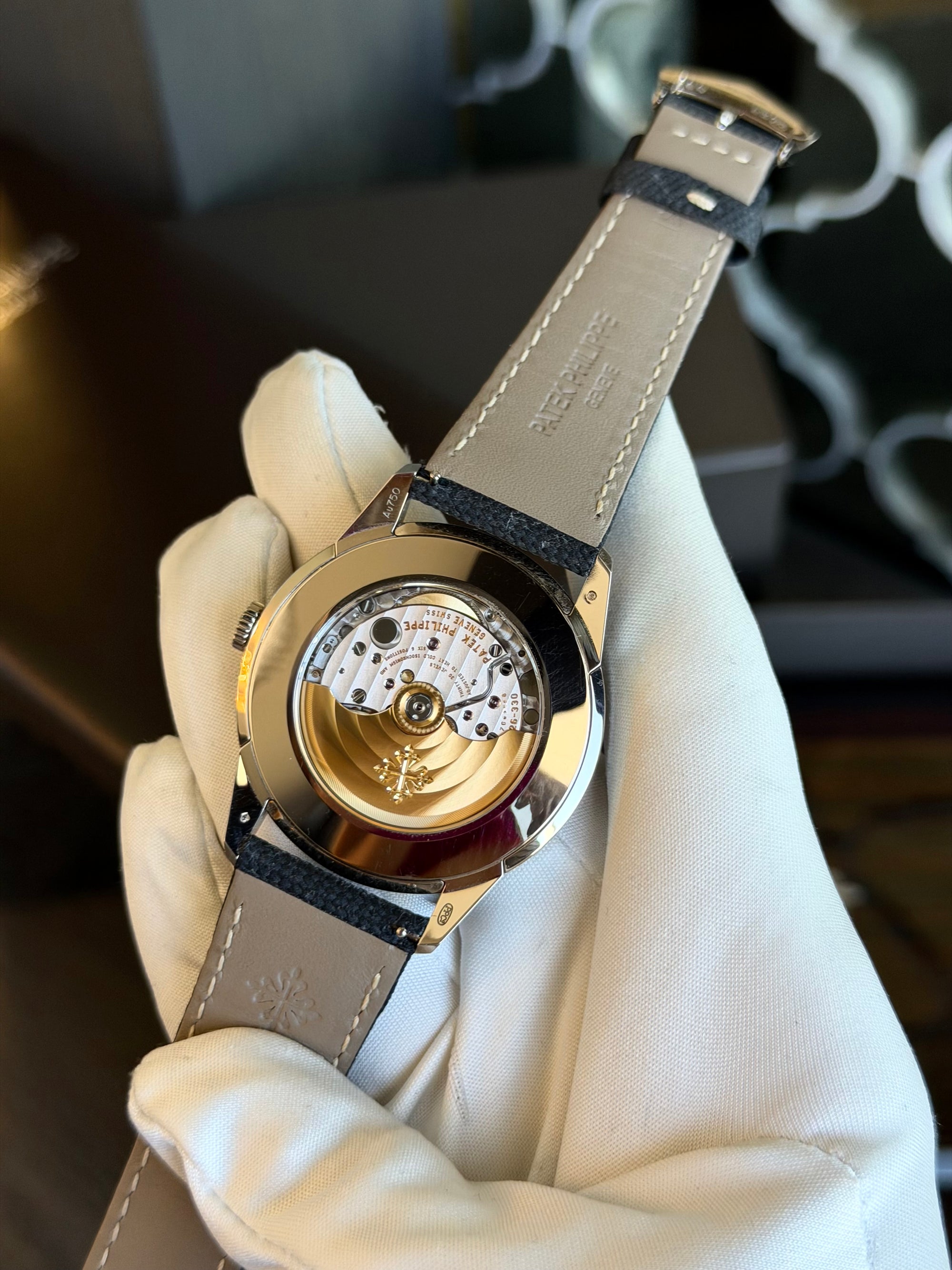 Patek Philippe Calatrava Self-Winding Charcoal Grey Dial on Strap 5226G-001 Complete 2023