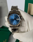 Rolex Datejust II Blue Roman Dial on Oyster 116334 Card 2018