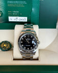 Rolex Datejust 41 Black Diamond Dial on Oyster 126334 Complete 2023