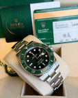 Rolex Submariner Hulk Green Dial on Oyster 116610LV Complete 2016
