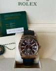 Rolex SkyDweller Chocolate Dial on Oysterflex 326235 Complete 2023