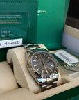 Rolex Datejust 41 Dark Rhodium Index Dial on Oyster 126334 Complete 2022