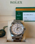 Rolex SkyDweller White Dial on Oyster 326934 Card 2019