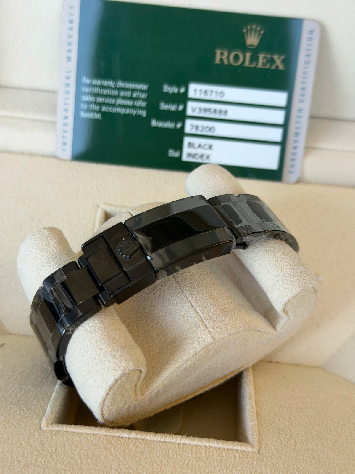 Rolex GMT-Master II Black Dial on Oyster 116710LN Complete 2010