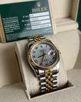 Rolex Datejust 36 Mother of Pearl Roman Dial on Jubilee 116233 Card 2008